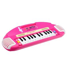 Пианино детское Fanrong розовый,на батарейках, в коробке38x18х6см