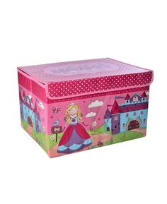 Короб для хранения игрушек 0102262 37х25х25 см, розовый No Brand