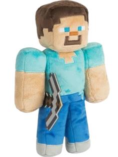 Мягкие игрушки StarFriend Мягкая игрушка Стив с киркой Майнкрафт Minecraft (30 см) голубой