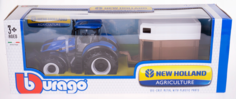 Трактор BBURAGO 1:32 NEW HOLLAND T7.315 Конный прицеп 18-44060