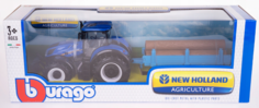 Трактор BBURAGO 1:32 NEW HOLLAND T7.315 с прицепом 18-44060