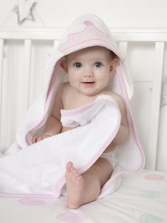 Полотенце детское Baby Nice Уголок белый; розовый