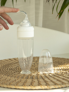 Детская бутылочка Baby Nice Бутылочка с ложкой белый; прозрачный