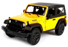 Машинка металлическая Maisto 1:18 - 2014 Jeep Wrangler жёлтый 31676