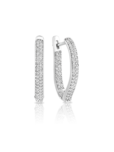 Серьги женские из серебра SKAZKA Natali Romanovoi 47223, фианит