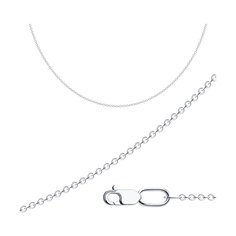 Цепочка из серебра 50 см. SOKOLOV 968510300