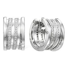 Серьги из белого золота с бриллиантом Империал JE2030-220 Imperial