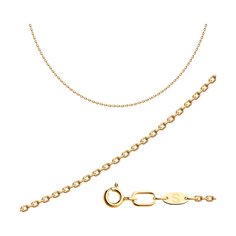 Цепочка из красного золота 40 см SOKOLOV 581030408