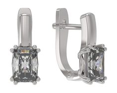 Серьги из серебра с фианитом Arina 1038872-01210