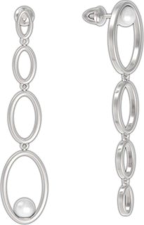 Серьги из серебра с жемчугом Arina 1041692-01250-2S
