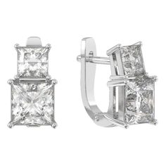 Серьги из серебра с фианитом Arina 1043592-01210