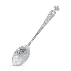 Ложка сувенирная из серебра с фианитом 585Gold 799000081