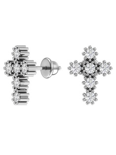Серьги из серебра с фианитом SKAZKA Natali Romanovoi 38767
