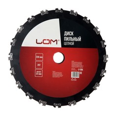 Диск пильный цепной для УШМ ЛОМ, 20Т, 230 х 22 мм Lom
