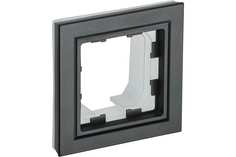 IEK BRITE Рамка 1-мест. IP44 РУ-1-БрЧ-44 черн.