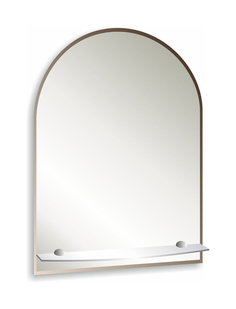 Зеркало для ванной Silver Mirrors Аркада-люкс 49х67 с полкой