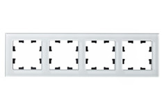 Рамка 4-м Systeme Electric AtlasDesign Nature стекло бел. SE ATN320104