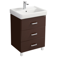 Тумба-умывальник Америна 60 М тёмно-коричневая без раковины Aquaton