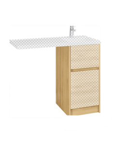 Тумба под раковину без фасада Aquaton Лондри 40 Дуб сантана 1A267001LH0C0