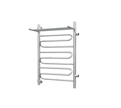 Водяной полотенцесушитель Роснерж Зиг-Заг L105101 70x50 с полкой и боковым подключением 40