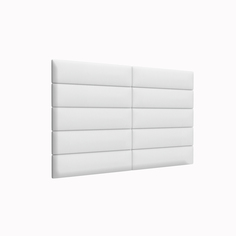 Мягкие обои Eco Leather White 15х60 см 2 шт. Tartilla