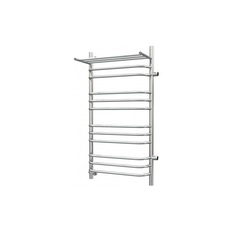 Водяной полотенцесушитель Роснерж Трапеция L108111 100x60 с полкой и боковым подключением