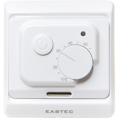 Терморегулятор Eastec E7.36 для теплых полов и обогревателей, белый. Встраиваемый