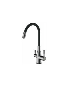 Смеситель для кухни Frap F4396-15 с подключением фильтра и гибким изливом