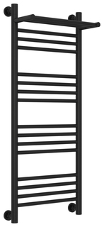 Полотенцесушитель водяной Сунержа Богема с полкой+ 1000х400 Матовый чёрный