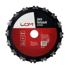 Диск пильный цепной для УШМ ЛОМ, 16Т, 180 х 22 мм Lom
