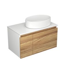 Тумба с раковиной (Тумба Bau Dream Blackwood 80, раковина BAU Nimb 50х36) Bauedge
