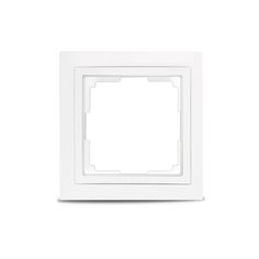 Рамка 1-местная пластик белая Smart Buy "Нептун" SBE-05w-Plastic-FR-1