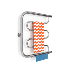 Полотенцесушитель водяной ZIGZAG Фокстрот модель D с полочками 600х600 мм