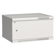 Шкаф коммутационный ITK Linea WE (LWE3-06U64-MF) настенный 6U 600x450мм пер.дв.металл 50кг