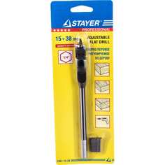 STAYER Сверло по дереву перовое регулируемое, 15 - 38мм 2951-15-38