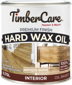 Масло для дерева с твердым воском Hard Wax Color Oil Античный белый/ Antique White, 0.75 л Timber Care