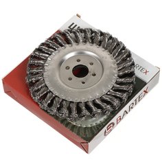 Щетка для УШМ Bartex 150 мм плоская крученая проволока 0.5 мм 22.2 мм