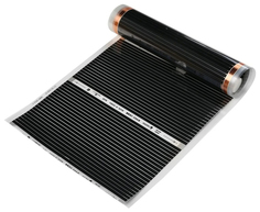 Инфракрасная нагревательная пленка на отрез метражом Теплый пол ширина 50 см длина 19 м Национальный комфорт