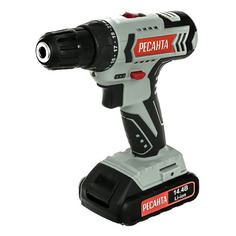 Дрель-шуруповерт Ресанта ДА-14-2ЛК 2Ач, с двумя аккумуляторами [75/14/4]