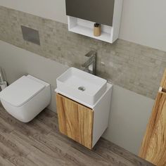 Комплект для ванной, 4 предмета Bau (Тумба 40 + раковина 38х24 + смеситель + выпуск) Bauedge