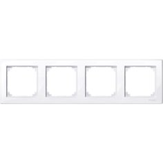Рамка 4 поста Schneider Electric M-Smart Merten System M,активный белый