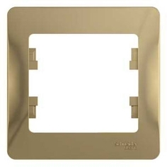 Рамка Schneider Electric Glossa 1 пост. Титан