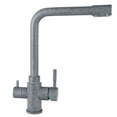 Смеситель для кухни WISENT 4355-3-24 с подводкой питьевой воды (графит)