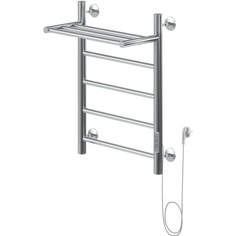 Электрический полотенцесушитель Aquanet Mauro 60х50 R 282006 с полкой Хром