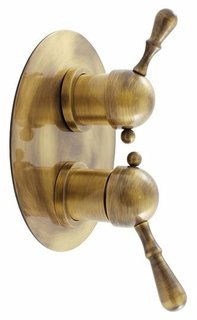 Смеситель встраиваемый ванны Rav Slezak Labe Mosaz бронзовый L086SM