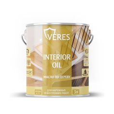 Масло для дерева Veres Interior Oil, 3 л, сосна