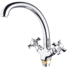 Смеситель для кухни с гайкой Maxonor MN4824 хром