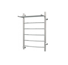 Водяной полотенцесушитель Роснерж Дуга L104101 80x60 с полкой и боковым подключением 400,