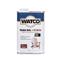 Масло тиковое для дерева и мебели WATCO TEAK OIL+STAIN, тонирующее, Серый камень, 0.946 л