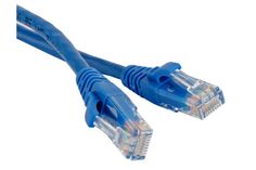 Патч-корд RJ45 - RJ45, 4 пары, UTP, категория 5е, 5 м, синий, LANMASTER LAN-45-45-5.0-BL No Brand